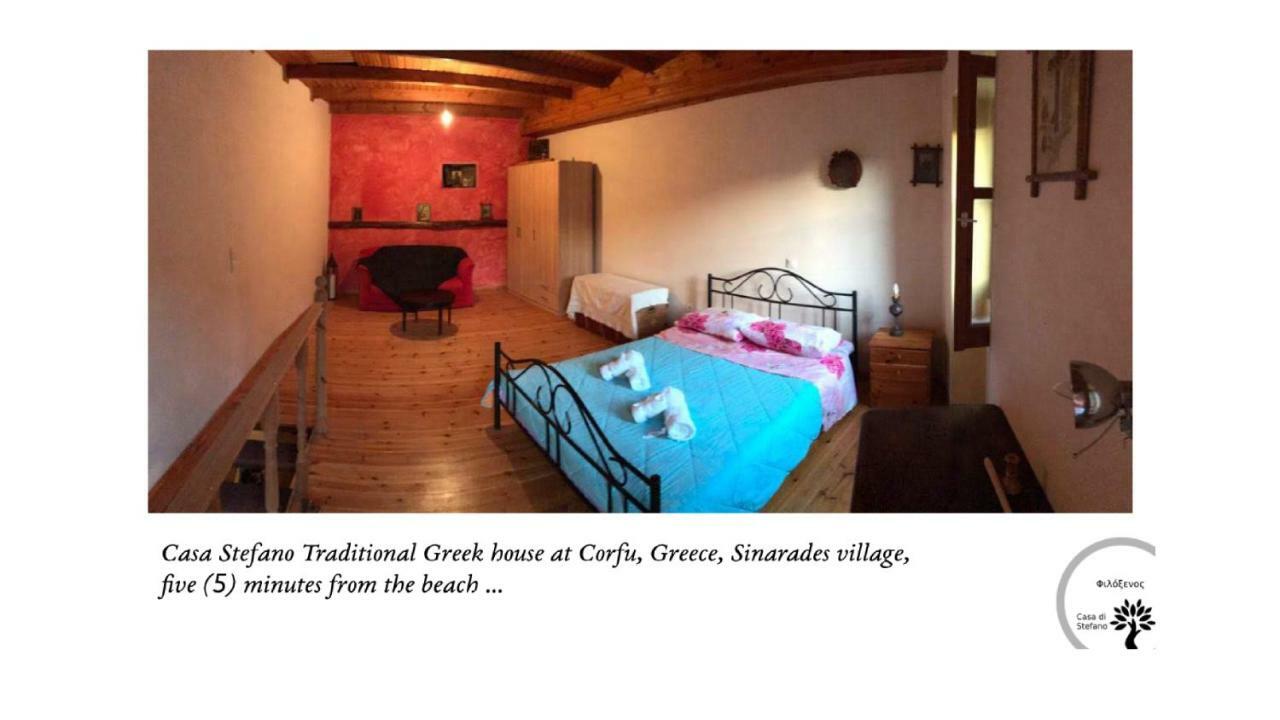 Country Traditional House In Corfu Village, Greece Sinarades ภายนอก รูปภาพ